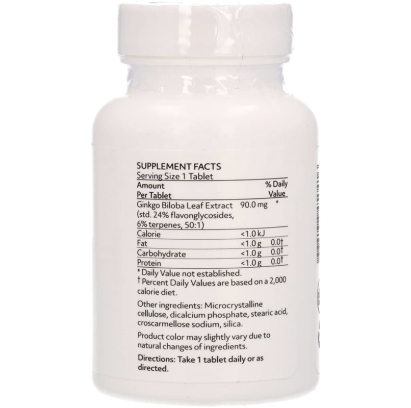 eticheta 1 Ginkgo Xc Calivita, ingrediente per tableta, mod de administrare zilnica