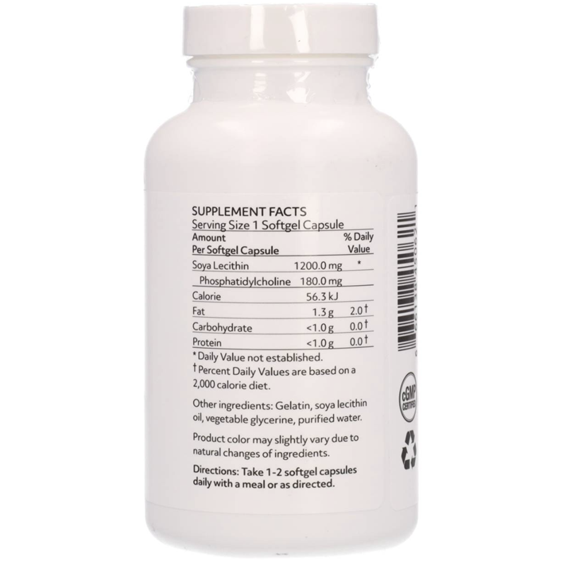 eticheta 1 Super Soya Lecithin Calivita, lecitina din soia, ingrediente per capsula gelatinoasa, mod de administrare zilnica