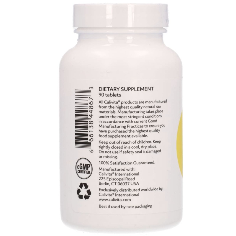 eticheta 2, Joint Protex Forte Calivita, cantitate 90 tablete per flacon, certificare cGMP, produs original fabricat in USA, pentru articulatii cu glucozamina, condroitina, MSM, acid hialuronic