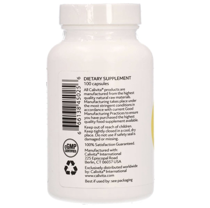 eticheta 2 strong bones 100 capsule cu calciu si magneziu, cantitate per flacon, certificare cGMP, produs original fabricat in USA