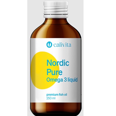 flacon pure nordic omega 3 Calivita din ficat de cod